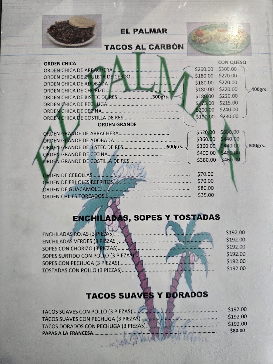 Chicken Soup, Meat Tacos, Beer Menu - Image 1